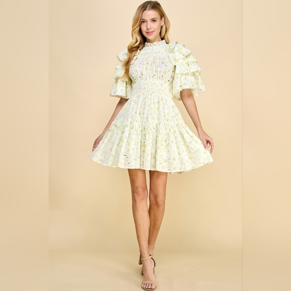 Lace women mini dress